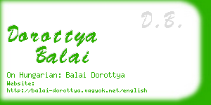 dorottya balai business card